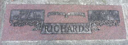 RICHARDS, MYRLE O - Hancock County, Iowa | MYRLE O RICHARDS 