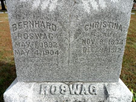 WENZ ROSWAG, CHRISTINA - Hancock County, Iowa | CHRISTINA WENZ ROSWAG 