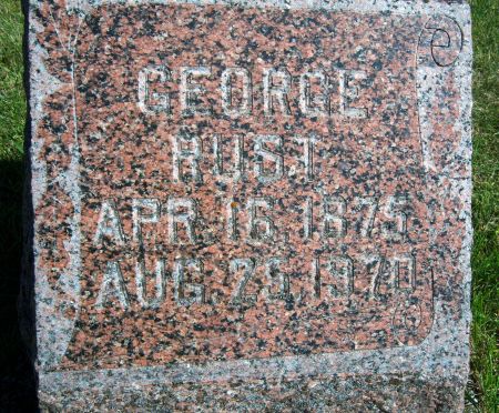 RUST, GEORGE - Hancock County, Iowa | GEORGE RUST 