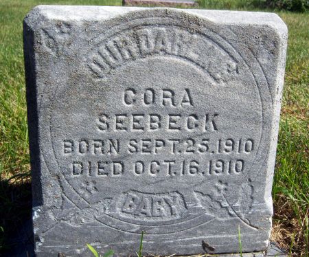 SEEBECK, CORA - Hancock County, Iowa | CORA SEEBECK 