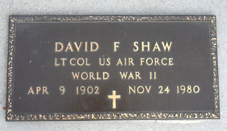 SHAW, DAVID F - Hancock County, Iowa | DAVID F SHAW 