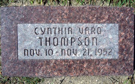 VARO THOMPSON, CYNTHIA - Hancock County, Iowa | CYNTHIA VARO THOMPSON 
