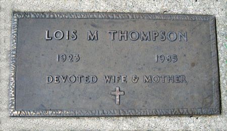 THOMPSON, LOIS M - Hancock County, Iowa | LOIS M THOMPSON 