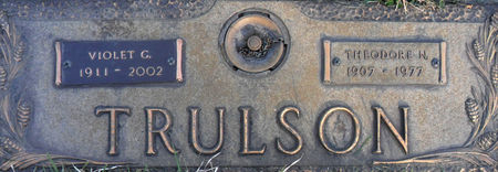 ANDERSON TRULSON, VIOLET G - Hancock County, Iowa | VIOLET G ANDERSON TRULSON 