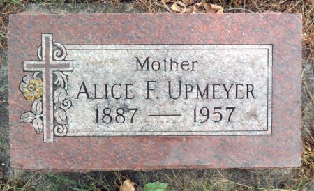 GRIFFEN UPMEYER, ALICE F - Hancock County, Iowa | ALICE F GRIFFEN UPMEYER 