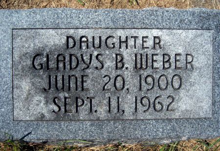 WEBER, GLADYS B - Hancock County, Iowa | GLADYS B WEBER 
