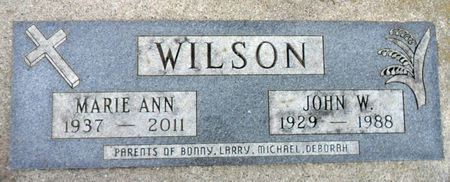 WILSON, JOHN W - Hancock County, Iowa | JOHN W WILSON 