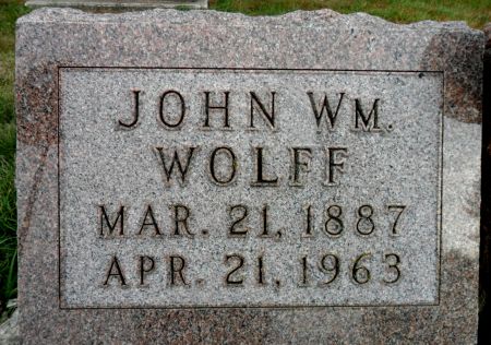 WOLFF, JOHN W - Hancock County, Iowa | JOHN W WOLFF 