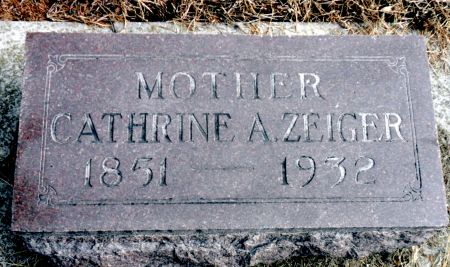 ELLSWORTH ZEIGER, CATHRINE A - Hancock County, Iowa | CATHRINE A ELLSWORTH ZEIGER 