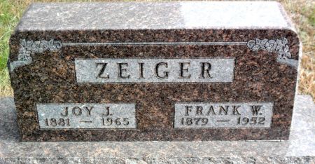 ZEIGER, FRANK W - Hancock County, Iowa | FRANK W ZEIGER 