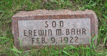 BAHR, EREWIN M. - Hardin County, Iowa | EREWIN M. BAHR 