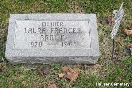 JOHNSON BROWN, LAURA FRANCES - Hardin County, Iowa | LAURA FRANCES JOHNSON BROWN 