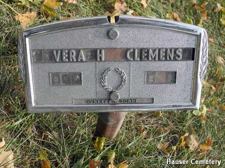 CLEMENS, VERA H. - Hardin County, Iowa | VERA H. CLEMENS 