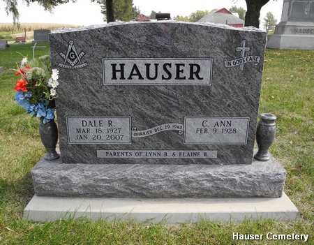 HAUSER, DALE REECE - Hardin County, Iowa | DALE REECE HAUSER 