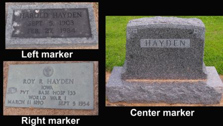 HAYDEN, ROY - Hardin County, Iowa | ROY HAYDEN 
