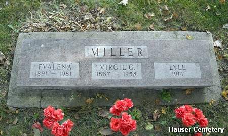 HAUSER MILLER, EVALENA - Hardin County, Iowa | EVALENA HAUSER MILLER 