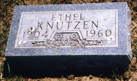 RETHMEIER KNUTZEN, ETHEL - Harrison County, Iowa | ETHEL RETHMEIER KNUTZEN 
