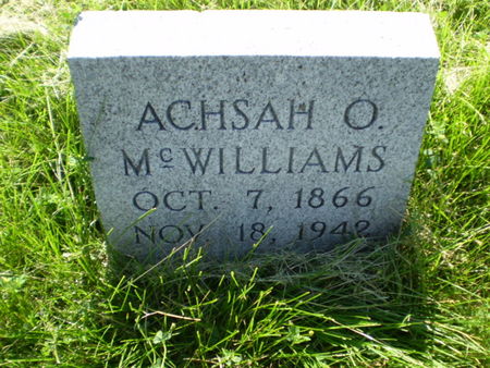 MCWILLIAMS, ACHSAH O. - Harrison County, Iowa | ACHSAH O. MCWILLIAMS 