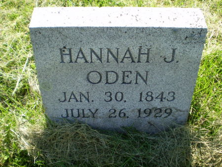 ODEN, HANNAH J. - Harrison County, Iowa | HANNAH J. ODEN 