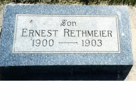 RETHMEIER, ERNEST - Harrison County, Iowa | ERNEST RETHMEIER 