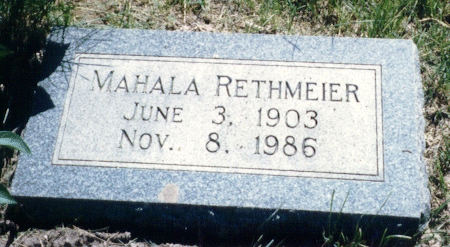 THOMAS RETHMEIER, MAHALA - Harrison County, Iowa | MAHALA THOMAS RETHMEIER 