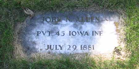 ALLEN, JOHN N - Henry County, Iowa | JOHN N ALLEN 