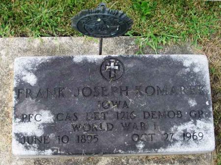 KOMAREK, FRANK JOSEPH - Howard County, Iowa | FRANK JOSEPH KOMAREK 