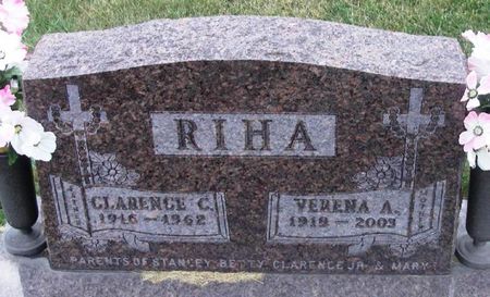 RIHA, CLARENCE C. - Howard County, Iowa | CLARENCE C. RIHA 
