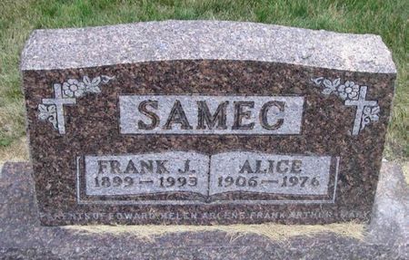 SAMEC, ALICE - Howard County, Iowa | ALICE SAMEC 