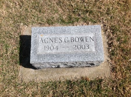 BOWEN, AGNES - Humboldt County, Iowa | AGNES BOWEN 