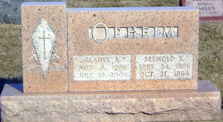 OPHEIM, GLADYS - Humboldt County, Iowa | GLADYS OPHEIM 