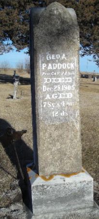 PADDOCK, GEORGE A. - Humboldt County, Iowa | GEORGE A. PADDOCK 