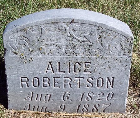 ROBERTSON, ALICE - Humboldt County, Iowa | ALICE ROBERTSON 