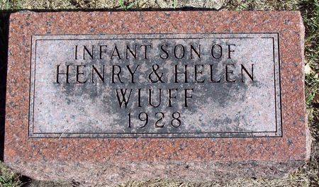 WIUFF, INFANT SON - Humboldt County, Iowa | INFANT SON WIUFF 
