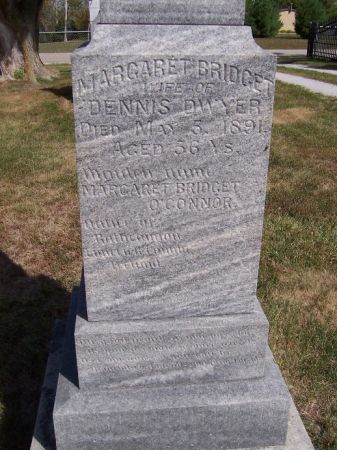 DWYER, MARGARET BRIDGET - Iowa County, Iowa | MARGARET BRIDGET DWYER 