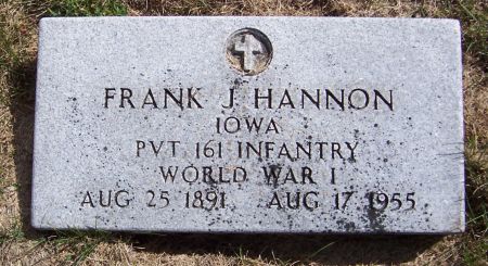 HANNON, FRANK J. - Iowa County, Iowa | FRANK J. HANNON 