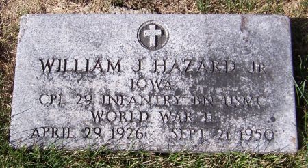 HAZARD, WILLIAM J., JR. - Iowa County, Iowa | WILLIAM J., JR. HAZARD 