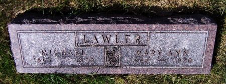 LAWLER, MARY ANN - Iowa County, Iowa | MARY ANN LAWLER 