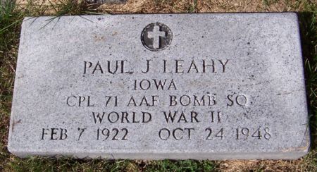 LEAHY, PAUL J. - Iowa County, Iowa | PAUL J. LEAHY 