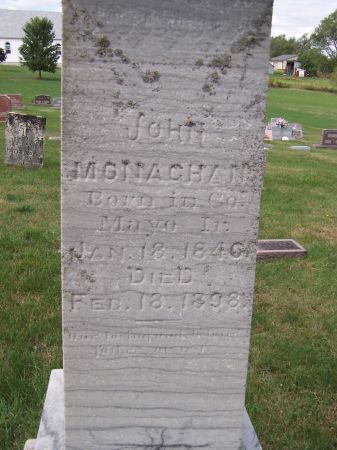 MONAGHAN, JOHN - Iowa County, Iowa | JOHN MONAGHAN 