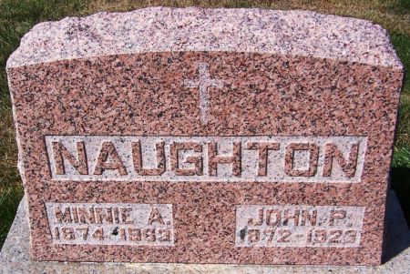 NAUGHTON, MINNIE A. - Iowa County, Iowa | MINNIE A. NAUGHTON 