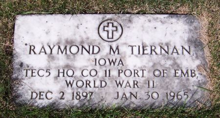 TIERNAN, RAYMOND M. - Iowa County, Iowa | RAYMOND M. TIERNAN 