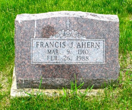 AHERN, FRANCIS J. - Jackson County, Iowa | FRANCIS J. AHERN 