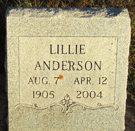 ANDERSON, LILLIE - Jackson County, Iowa | LILLIE ANDERSON 