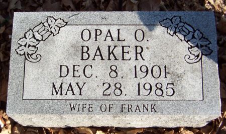 BAKER, OPAL O. - Jackson County, Iowa | OPAL O. BAKER 