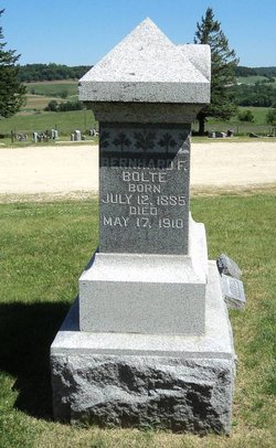 BOLTE, BERNHARD F. - Jackson County, Iowa | BERNHARD F. BOLTE 