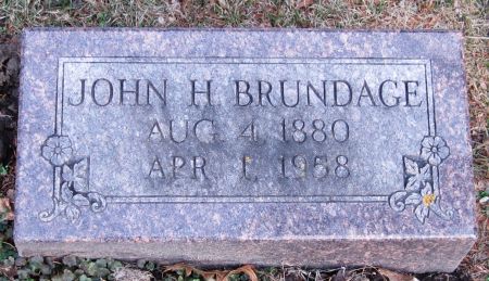 BRUNDAGE, JOHN H. - Jackson County, Iowa | JOHN H. BRUNDAGE 