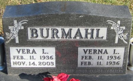 BURMAHL, VERA L. - Jackson County, Iowa | VERA L. BURMAHL 