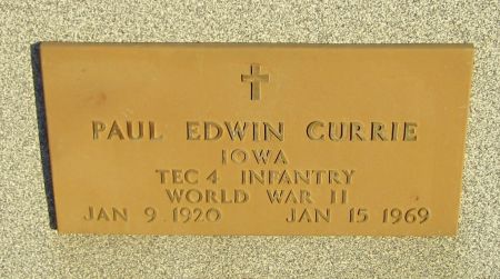 CURRIE, PAUL EDWIN - Jackson County, Iowa | PAUL EDWIN CURRIE 