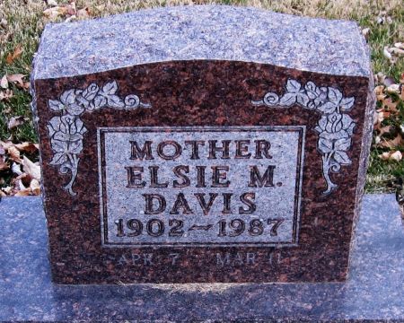DAVIS, ELSIE M. - Jackson County, Iowa | ELSIE M. DAVIS 